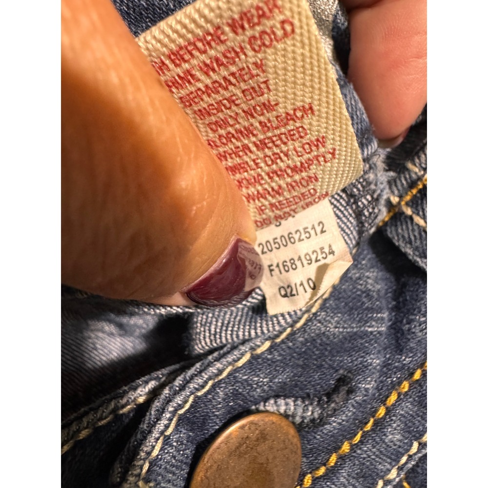 Mossimo Supply Co TEEN Bootcut Jeans Size 16 Medium Wash Embroidered Pockets - Picture 6 of 13
